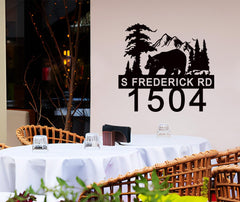 Weather resistant outdoor metal address sign