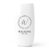Personalized Ceramic Vase front design on one side