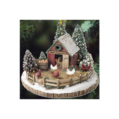 Personalized Chicken Farm Acrylic Ornament with customizable name