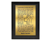 Personalized Chiropractors Prayer Plaque front view