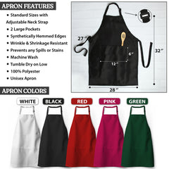Personalized couple apron by 7th Hill