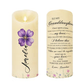 Main image of Personalized Custom LED Daughter Granddaughter Candle