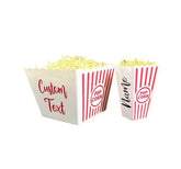 Personalized Custom Text Name Popcorn Bowl small bucket 3.5 x 3.5 x 6.75 inches