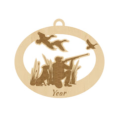 Duck Hunting Gift ornament packaged in gift box