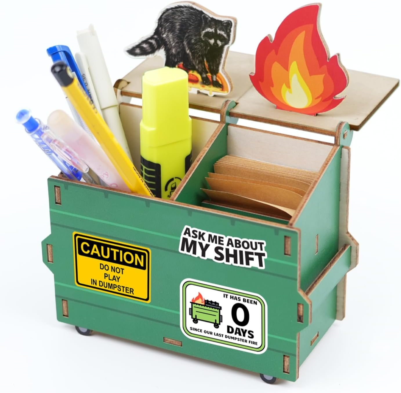 Personalized Dumpster Fire Desk Organizer product image