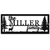 Personalized Family Name Sign wall display