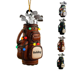 Personalized Golf Ornament 2025 with custom name