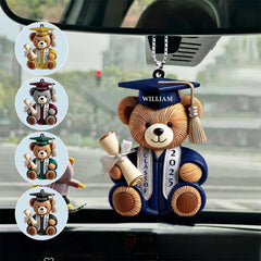Personalized graduation bear with name message image