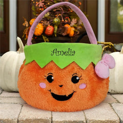 6 in drop handle for easy carrying on Halloween bucket