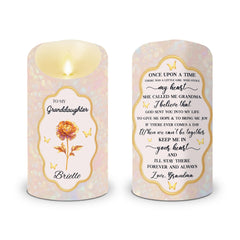 Personalized LED candle in 3x6 inch size