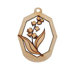 Personalized Lily of the Valley Ornament for Christmas tree