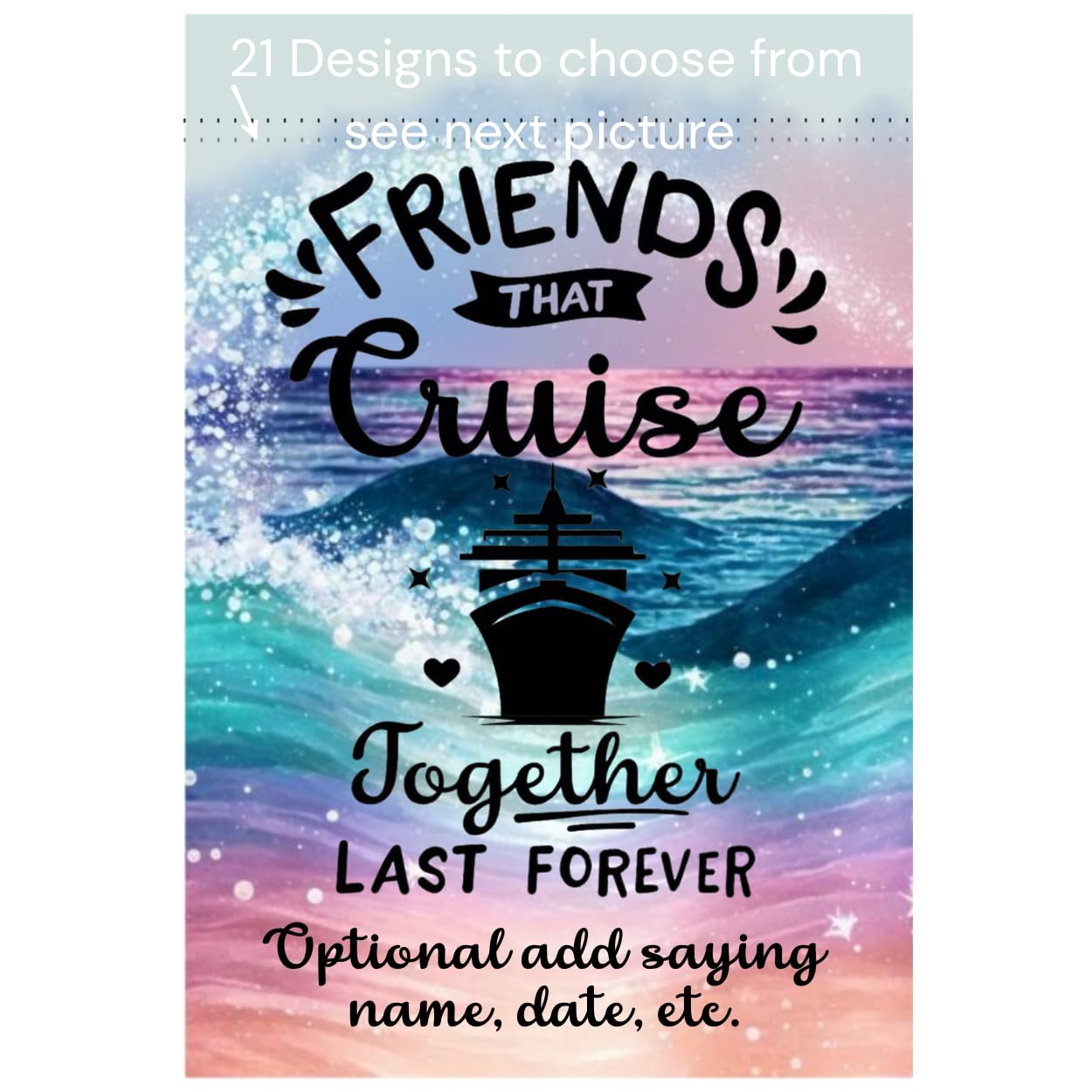 Personalized magnet Cruise Ship door decor flag on stateroom door