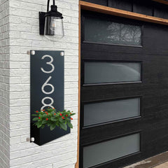 Personalized metal address sign outdoor with numbers
