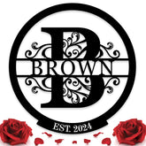 Personalized Name Sign metal wall decor