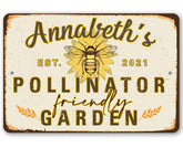 Personalized Pollinator Friendly Sign for garden indoors or outdoors