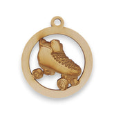 Personalized roller skate ornament with name engraving