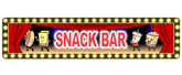 Personalized SNACK BAR Aluminum Street Sign 24x6 inch customizable marquee wall decor