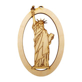 Statue of Liberty Ornament birch wood handmade