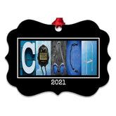 Personalized swimming coach ornament for tree keepsake
