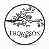 Personalized Tree of Life family sign with custom last name