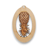 Personalized upside-down pineapple ornament engraving