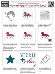 Personalized wall decal handmade in the USA