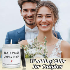 Personalized wedding gifts newlyweds lavender candle packaging