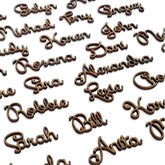 Wood and acrylic personalized wedding place cards