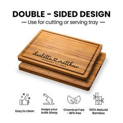 Personalized wood engraved cutting board 12x9x0-5 size