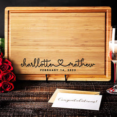 Personalized wood engraved cutting board 16x11x1 most popular size