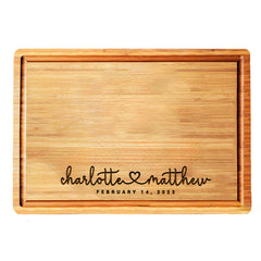 Personalized wood engraved cutting board 18x12x1-5 size