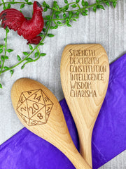 Personalized wooden spoons included in set