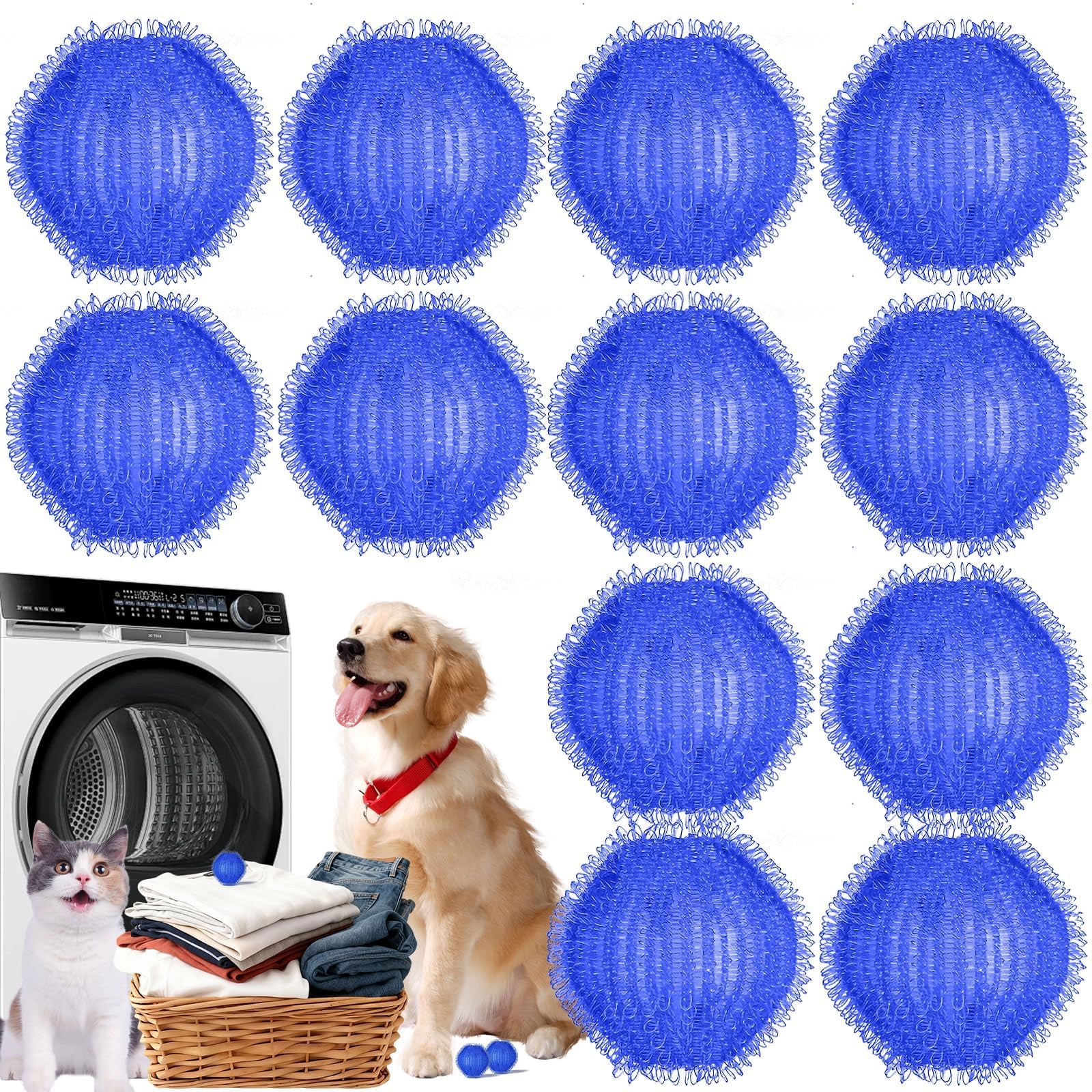 12 PCS Pet Hair Remover for Laundry product package