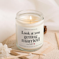 PetalSun 7oz lavender candle for bride gift engagement