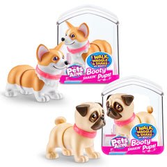 Pets Alive Booty Shakin' Pups corgi and pug 2 pack set