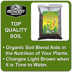 PH balanced seed starter soil mix suitable for many plants