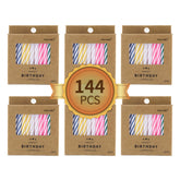 PHD CAKE 144-count bulk spiral birthday candle set