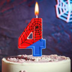 PHD CAKE spider birthday candle with built in holder