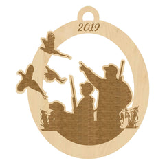 Cherry wood ornament close up