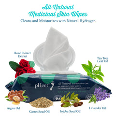 pHeet foot wipes all natural antifungal antibacterial formula