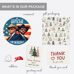 Patriotic Christmas ornament gift for supporters of democracy