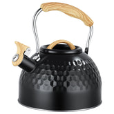 Phyllia Tea Kettle 3-L Patterned Black folding handle