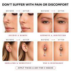Piercing bump solution from Aquia for aftercare
