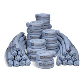 Blue PIG absorbent sock for spill containment in 40 count packaging