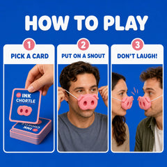 Five soft pig snouts included with Pig Nose Game