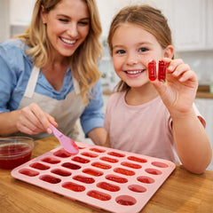 Two trays stackable silicone mold set with hanging holes