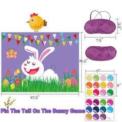 24 bunny tails for pin the tail game