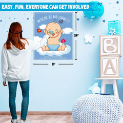 pin the pacifier on the baby game from Bemoor kit