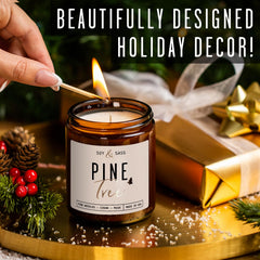 Pine Tree Soy Candle hand poured in USA