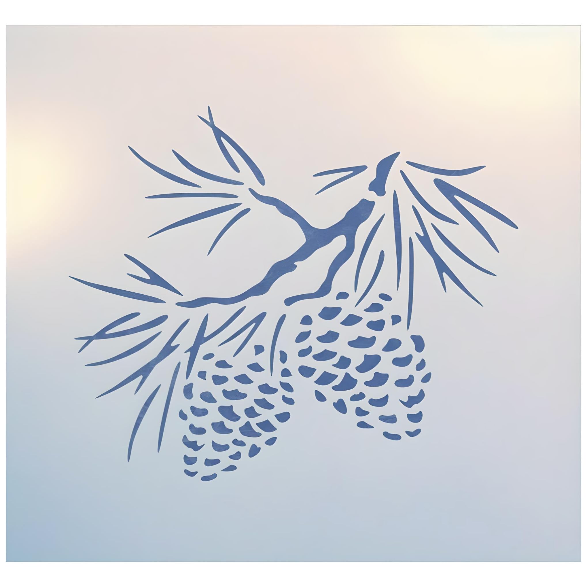 Pine Cone Stencil Template by The Artful Stencil 5.5 x 5 inches